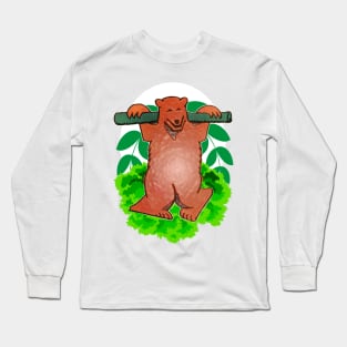 Bear animal strong Long Sleeve T-Shirt